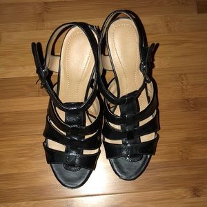 Black strapped heels! Make me an offer!